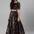 SHUBHKALA black velvet embroidered   Choli Blouse with   Lehenga Ghagra with    Dupatta