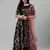 SHUBHKALA black velvet embroidered   Choli Blouse with   Lehenga Ghagra with    Dupatta