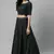 SHUBHKALA green georgette embroidered   Choli Blouse with   Lehenga Ghagra with    Dupatta