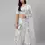 SHUBHKALA white net embroidered   Choli Blouse with   Lehenga Ghagra with    Dupatta