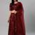SHUBHKALA maroon georgette embroidered   Choli Blouse with   Lehenga Ghagra with    Dupatta