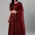 SHUBHKALA maroon georgette embroidered   Choli Blouse with   Lehenga Ghagra with    Dupatta