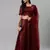 SHUBHKALA maroon georgette embroidered   Choli Blouse with   Lehenga Ghagra with    Dupatta