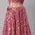 SHUBHKALA pink velvet embroidered   Choli Blouse with   Lehenga Ghagra with    Dupatta