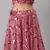 SHUBHKALA pink velvet embroidered   Choli Blouse with   Lehenga Ghagra with    Dupatta