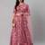 SHUBHKALA pink velvet embroidered   Choli Blouse with   Lehenga Ghagra with    Dupatta