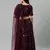 SHUBHKALA purple velvet embroidered   Choli Blouse with   Lehenga Ghagra with    Dupatta