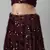 SHUBHKALA purple velvet embroidered   Choli Blouse with   Lehenga Ghagra with    Dupatta