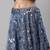 SHUBHKALA light-blue velvet embroidered   Choli Blouse with   Lehenga Ghagra with    Dupatta
