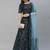 SHUBHKALA sky-blue velvet embroidered   Choli Blouse with   Lehenga Ghagra with    Dupatta