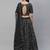 SHUBHKALA black velvet embroidered   Choli Blouse with   Lehenga Ghagra with    Dupatta