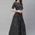 SHUBHKALA black velvet embroidered   Choli Blouse with   Lehenga Ghagra with    Dupatta