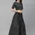 SHUBHKALA black velvet embroidered   Choli Blouse with   Lehenga Ghagra with    Dupatta
