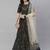 SHUBHKALA beige velvet embroidered   Choli Blouse with   Lehenga Ghagra with    Dupatta