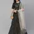 SHUBHKALA beige velvet embroidered   Choli Blouse with   Lehenga Ghagra with    Dupatta