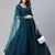卐 शुBHKALA teal-blue net embroidered   Choli Blouse with   Lehenga Ghagra with    Dupatta