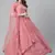 卐 शुBHKALA pink net embroidered   Choli Blouse with   Lehenga Ghagra with    Dupatta