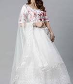 SHUBHKALA white net embroidered   Choli Blouse with   Lehenga Ghagra with    Dupatta