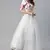 卐 शुBHKALA white net embroidered   Choli Blouse with   Lehenga Ghagra with    Dupatta