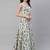 SHUBHKALA sky-blue crepe printed   Choli Blouse with   Lehenga Ghagra with    Dupatta