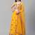 SHUBHKALA mustard net embroidered   Choli Blouse with   Lehenga Ghagra with    Dupatta