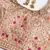 SHUBHKALA Peach Embroidered Silk Unstitched Lehenga