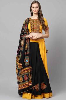 SHUBHKALA Heavy Embroidered Work UNSTITCHED LEHENGA Choli WITH BLOUSE
