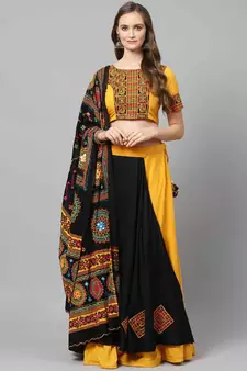 SHUBHKALA Heavy Embroidered Work UNSTITCHED LEHENGA Choli WITH BLOUSE