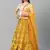 SHUBHKALA YELLOW Embroidered SILK UNSTITCHED LEHENGA  WITH BLOUSE
