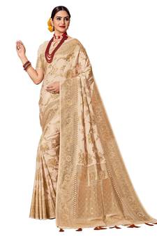 Silk Saree With Rolex Zari Rich Pallu