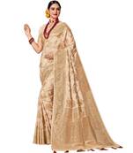 Silk Saree With Rolex Zari Rich Pallu