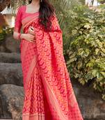 Multi Color Banarasi Silk Traditional Saree