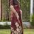 Stunning Maroon Color Party Wear Silk Saree