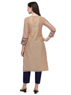 Grey printed viscose long-kurtis 4