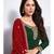   Sonam Bajwa Green And Red Traditional Embroidered Salwar Kameez