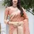 Peach Color Woven Traditional Designer Silk Saree