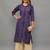 Ethnava Women's Lucknowi Chikankari Hand Embroidered Voile Cotton Straight Kurta