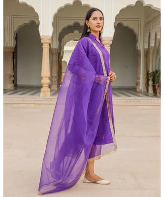 Orange Modal Bandhani Suit Set 2