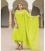 Green Modal Bandhani Suit Set