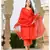 Red Embroidery Modal Suit Set