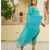 Teal Embroidery Modal Suit Set