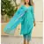 Teal Embroidery Modal Suit Set
