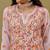 Hand Embroidered White Faux Georgette Lucknow Chikankari Women Kurta With Slip