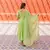 Pista Silver Embroidery Anarkali Dress Set