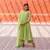 Pista Silver Embroidery Anarkali Dress Set