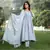 Grey Silver Embroidery Anarkali Dress Set