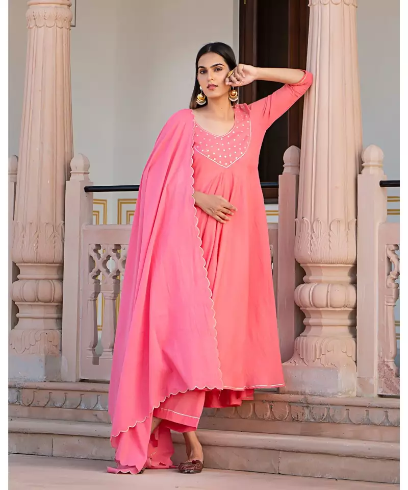 Rampa Anarkali Dress Set