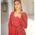 Ajrakh Print Long Kurta with Dupatta