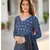 Indigo Long Kurta with Dupatta