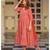Red Bagru Print Anarkali Dress Set